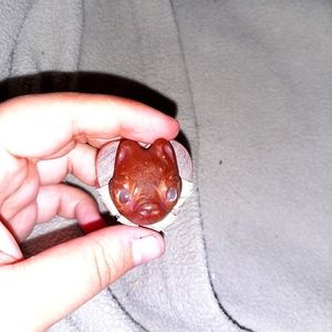 "Chocolate Boy" Clay Brooch